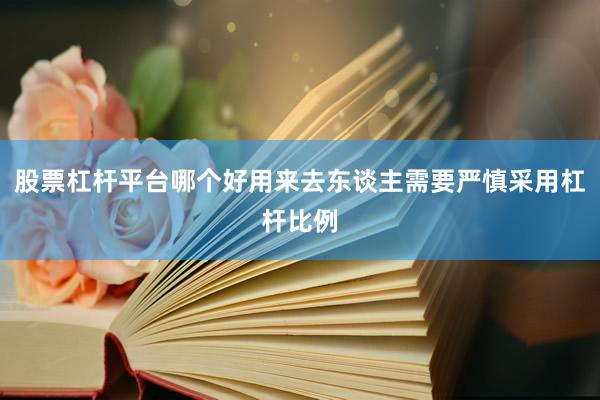 股票杠杆平台哪个好用来去东谈主需要严慎采用杠杆比例