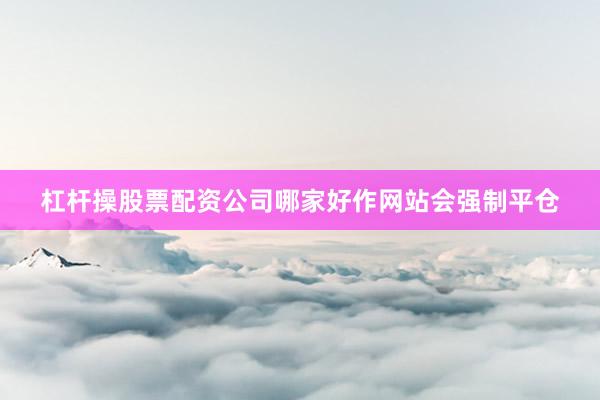 杠杆操股票配资公司哪家好作网站会强制平仓