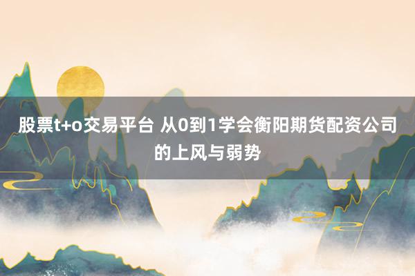 股票t+o交易平台 从0到1学会衡阳期货配资公司的上风与弱势