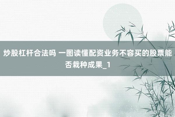炒股杠杆合法吗 一图读懂配资业务不容买的股票能否栽种成果_1