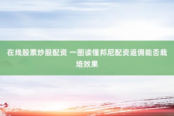 在线股票炒股配资 一图读懂邦尼配资返佣能否栽培效果