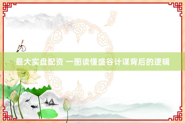 最大实盘配资 一图读懂盛谷计谋背后的逻辑