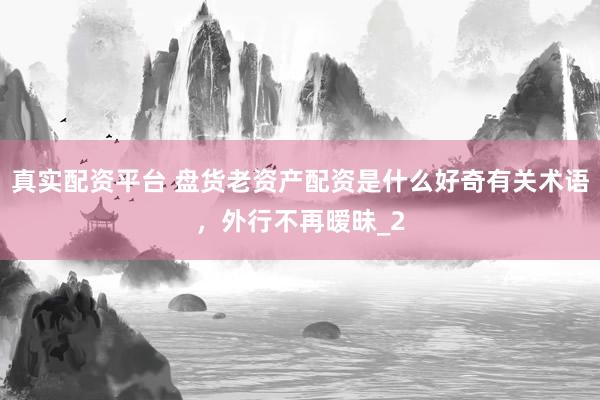 真实配资平台 盘货老资产配资是什么好奇有关术语，外行不再暧昧_2